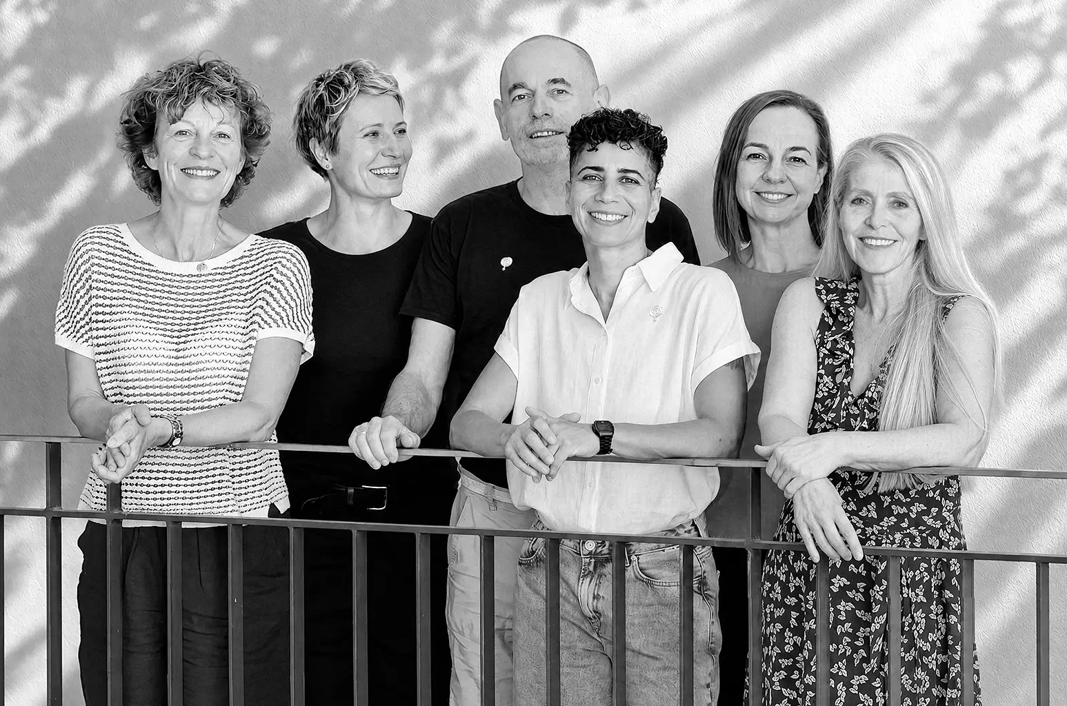 Group portrait of six people from Athena Forum