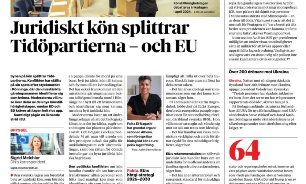 Dagens Nyheter [Swedish]: Conflict within the Tidö coalition – and in the EU
